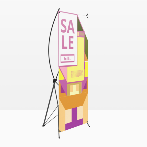 Banners with X frame